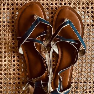 blue sandals